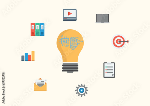 E-learning graduate certificate program concept. Man hands showing graduation hat in light bulb, Internet education course degree, study knowledge, creative thinking idea, problem-solving solution