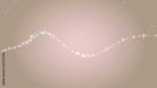 Abstract Vector Pink Background with Silver and White Light Spots. Magic Shiny Pastel Print. Baby Print. Romantic Bokeh Blurred Page Design for St' Valentines Day.  Gentle Stardust Pattern.