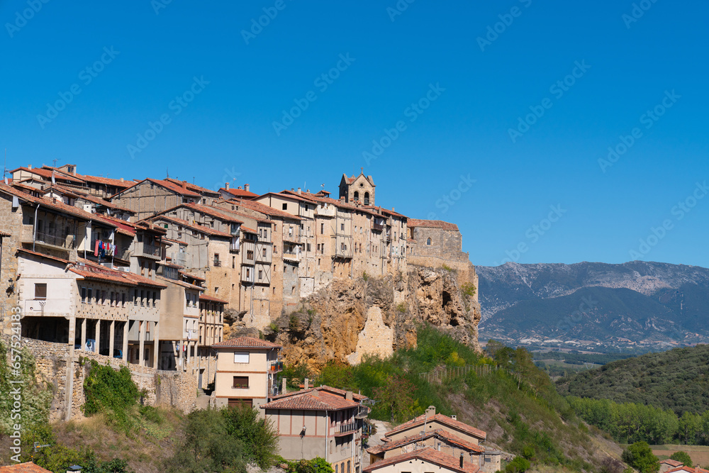 Frias Spain beautiful spanish hilltop town on a hill Burgos province Castile and León