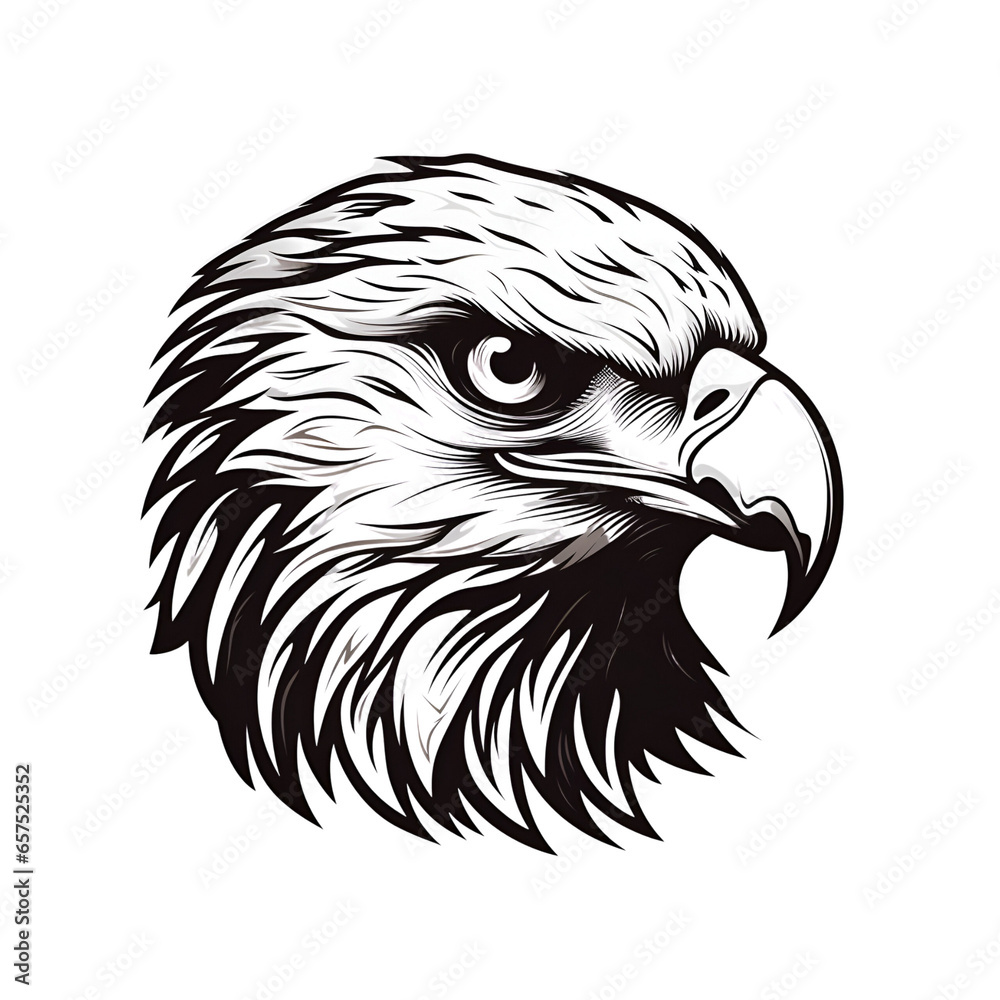 Obraz premium black Eagle Head