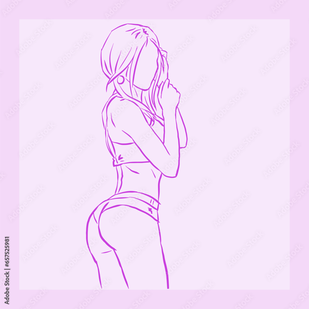 illustration of a woman vector for card decoration illustration illustration of a woman vector for card decoration illustration