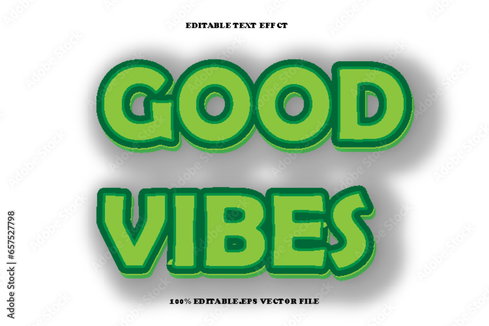 Good Vibes Editable Text Effect 3D Emboss Gradient Style Good Vibes Editable Text Effect 3D Emboss Gradient Style