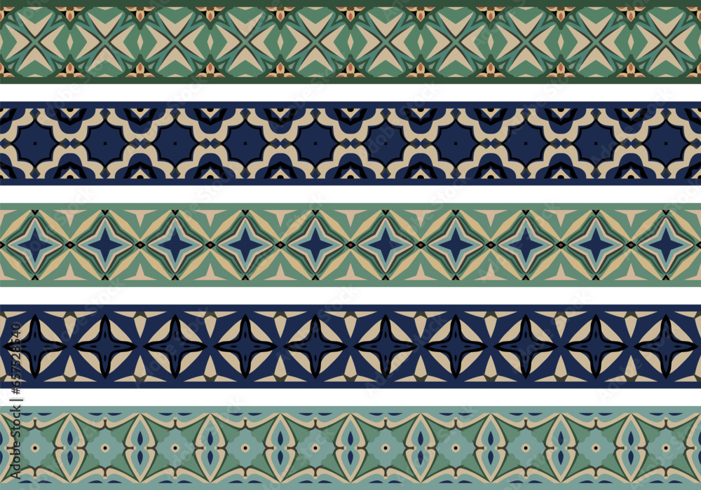 Seamless decorative borders Seamless decorative borders