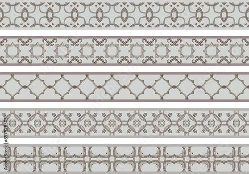 Seamless decorative borders