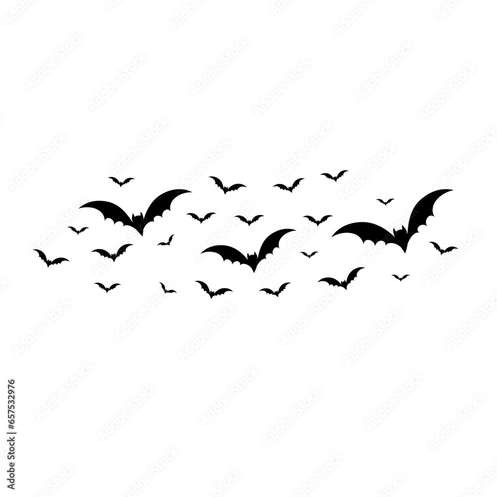 Fototapeta premium flock bat silhouette