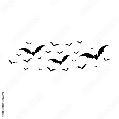 flock bat silhouette