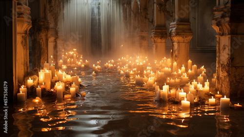 the candles of the church of the savior on blood. © STUDIAROZA