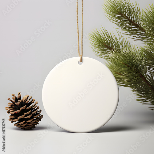 christmas decoration ornament mockup ai generative