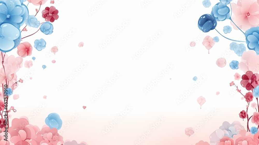 Hydrangea flower background, cherry blossom.Baby shower