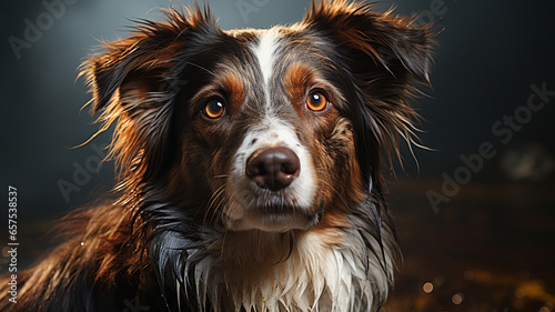 portrait of labrador retriever dog © STUDIAROZA