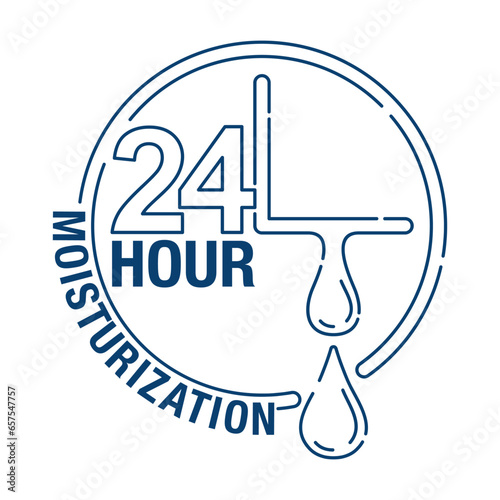 24 hour moisturization in thin discontinuous line