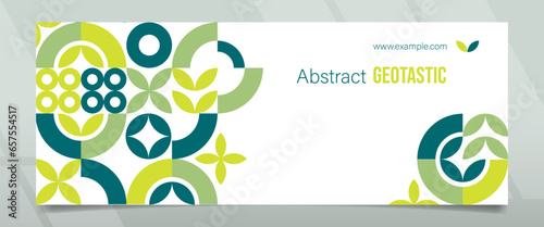 Geotastic Green Farm Right Space Abstract Banner Design