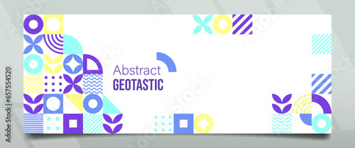 Geotastic Lavender Abstract Banner Design