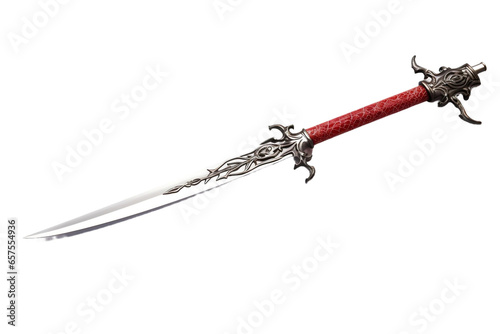 Precision-Forged Katana Blade Isolated on Transparent Background