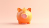 Adorable Piggy Bank. A symbol of savings and financial aspirations
