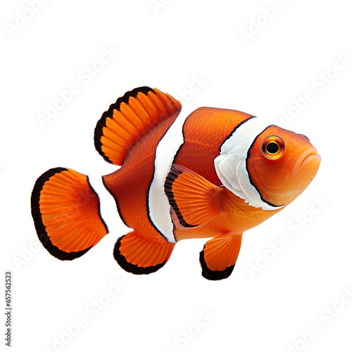 Clownfish real isolated on transparent backgound
