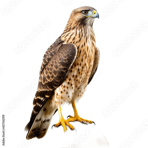 Hawk real isolated on transparent backgound