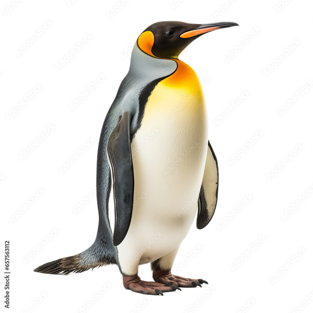 Fototapeta premium King Penguin isolated on white background