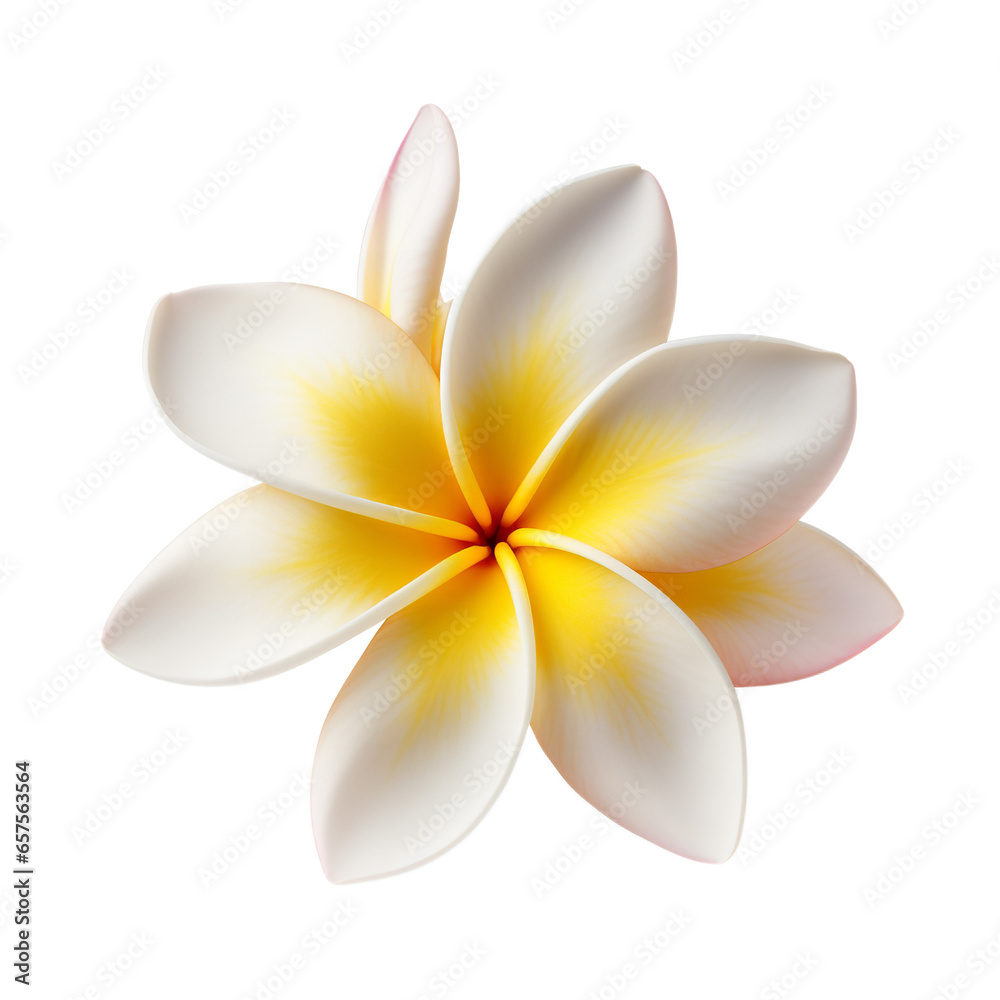 Plumeria isolated on clean white backgound Plumeria isolated on clean white backgound