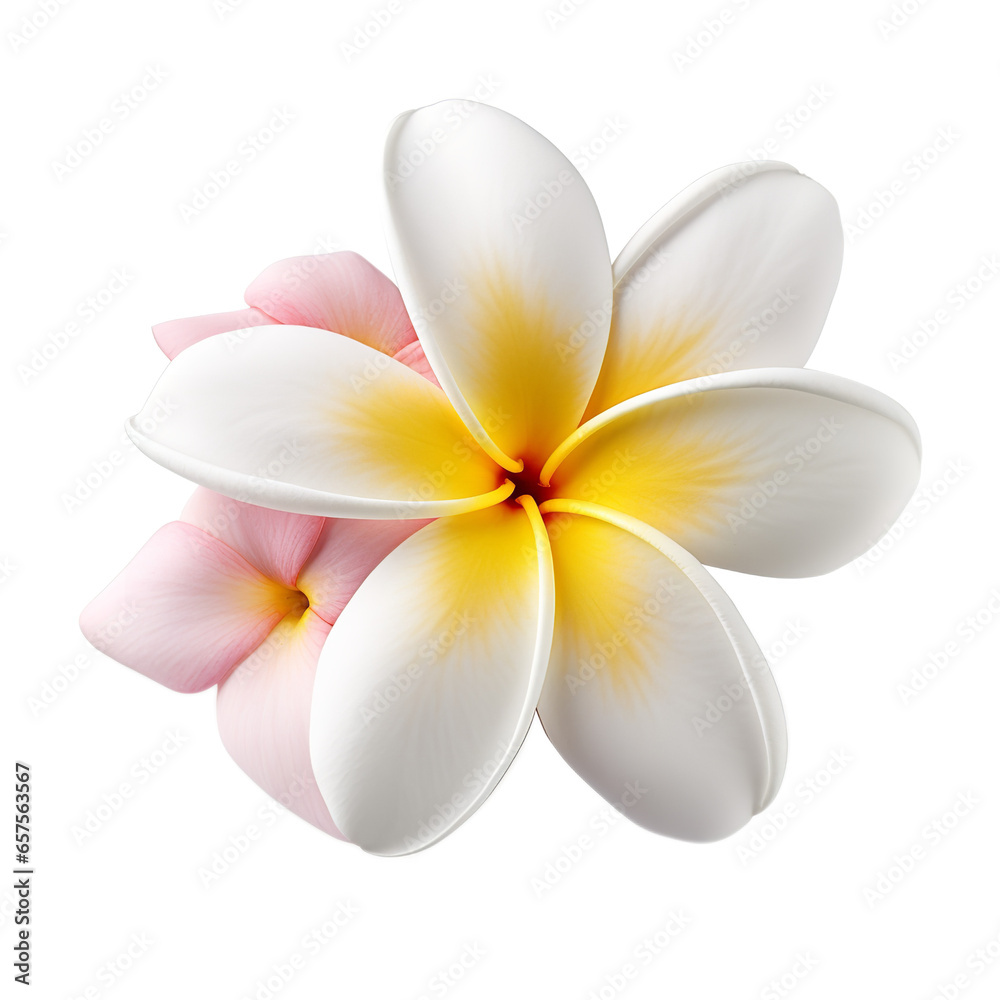 Plumeria isolated on clean white backgound Plumeria isolated on clean white backgound