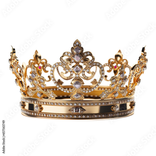 Queen's Crown isolated on white backgound