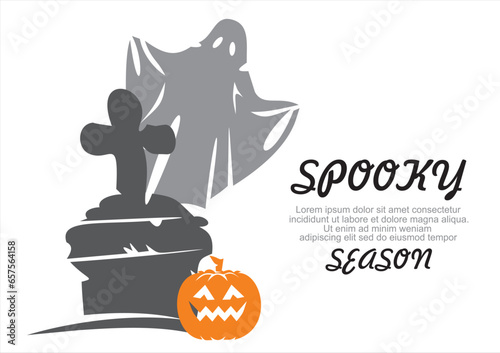Spooky vibes, halloween design bundle, Retro halloween , happy halloween vector, pumpkin, witch, spooky, ghost, funny halloween.