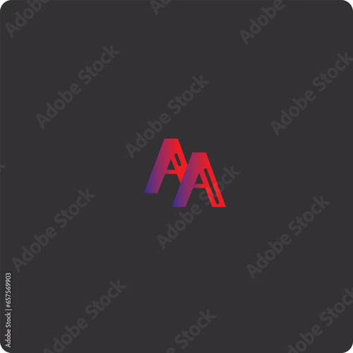 AA initial Logo design and vector.