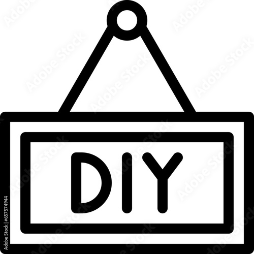 Diy icon on transparent background 