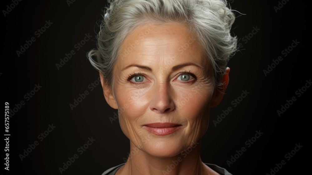 Radiant Woman with Flawless Skin Close-up Radiant Woman with Flawless Skin Close-up