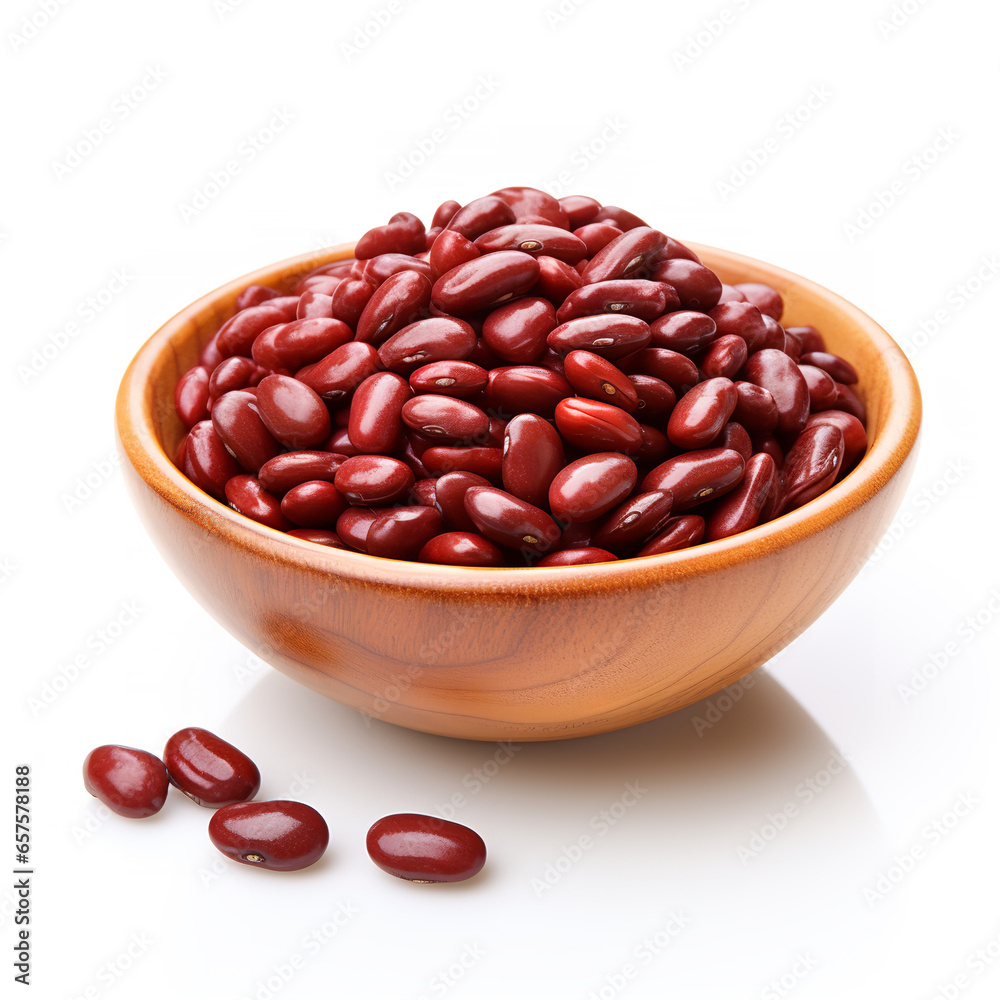 Adzuki Beans isolated on white backgound Adzuki Beans isolated on white backgound