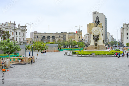 Praça San Martin em Lima, Peru. 