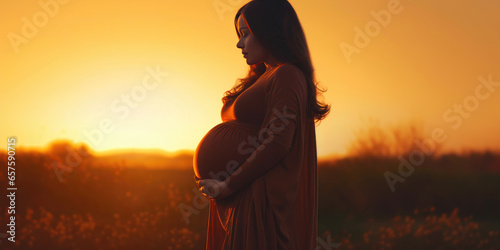 Basking in the Sunset of Pregnancy