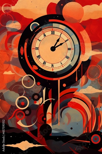 an abstract image inspired by the concept of time