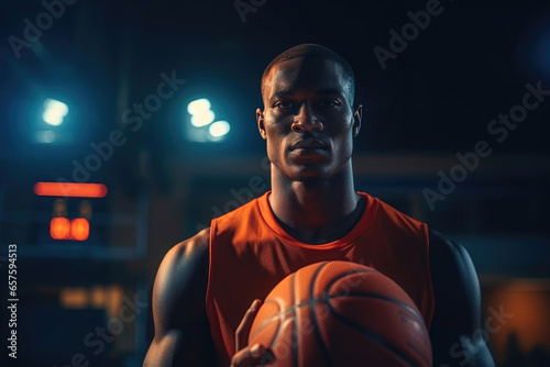 Close-Up of Player Holding Basketball © AIproduction