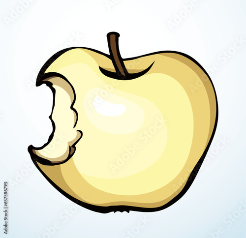 Stub from Apple. Vector drawing
