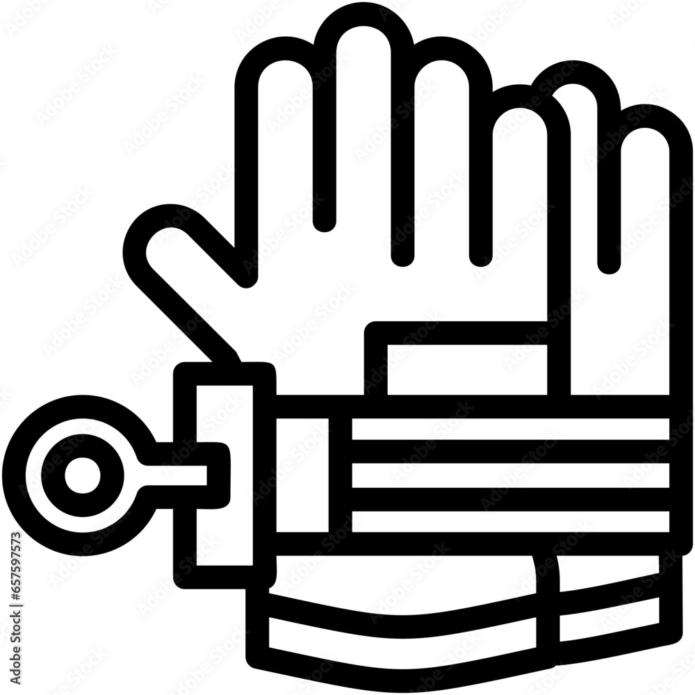 Firefighter's Glove Strap Buckle Icon Firefighter's Glove Strap Buckle Icon