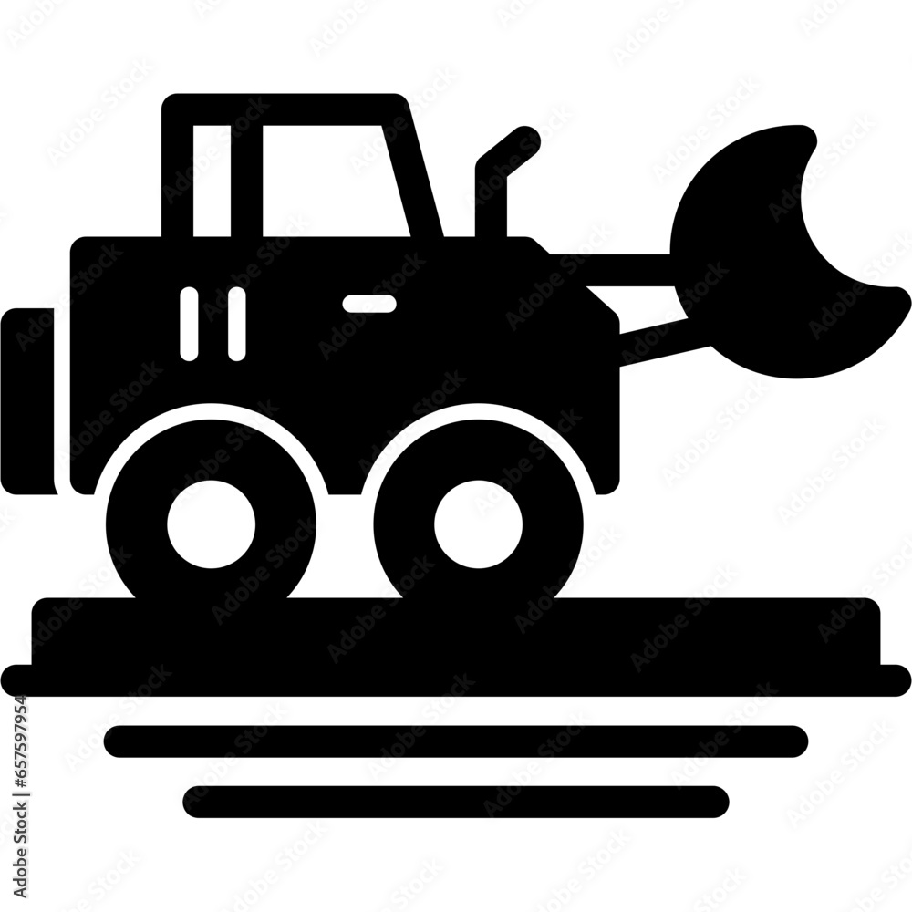Bulldozer Icon Bulldozer Icon