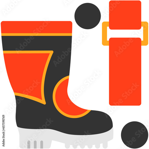 Firefighter's Boot Strap Icon