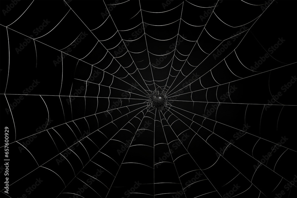 spider web Halloween isolated on white