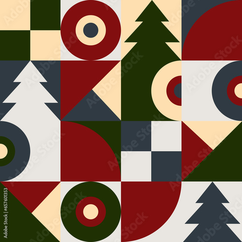 Christmas fair isle pattern background for fashion textiles, knitwear and graphics