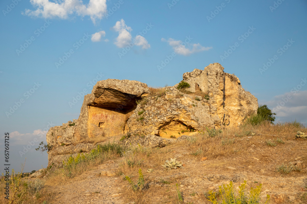 Diyarbakir Egil Castle, estimated to have been built during the Assyrian period, in the Egil district of Diyarbakır.