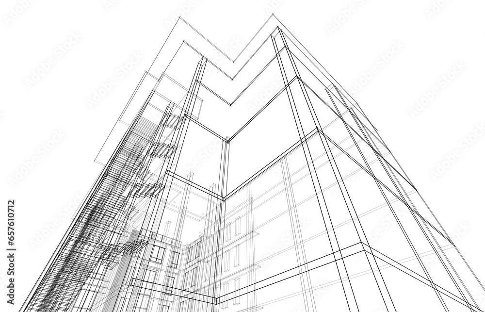 Modern architecture 3d rendering Modern architecture 3d rendering