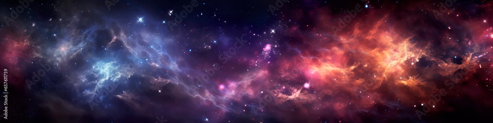 Space background with nebulas and stars.