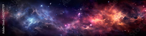 Space background with nebulas and stars.