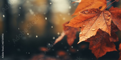 autumn fall leaves background cinematic photo