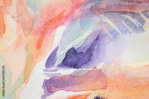 Fototapeta Naklejka Na Ścianę i Meble -  Watercolor paint stains. Background with faint texture and distressed vintage grunge and watercolor paint stains in elegant.