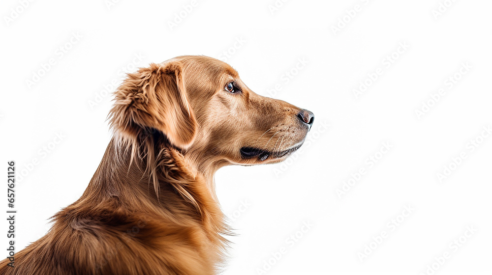 cachorro de perfil com espaço para texto cachorro de perfil com espaço para texto