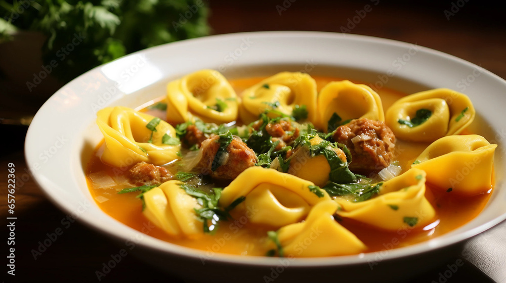 BUTTERNUT SQUASH & SAUSAGE TORTELLINI SOUP