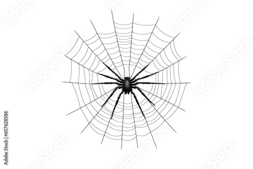 spider web Halloween isolated on white