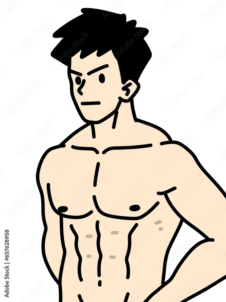 cute man cartoon on white background cute man cartoon on white background